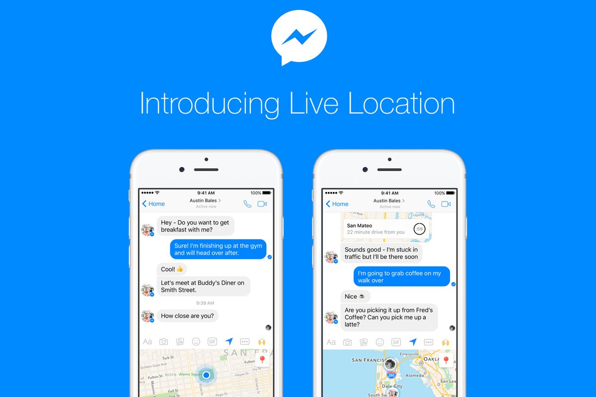 Facebook Messenger Location Share