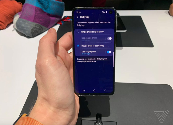 how to remap bixby button on galaxy s10